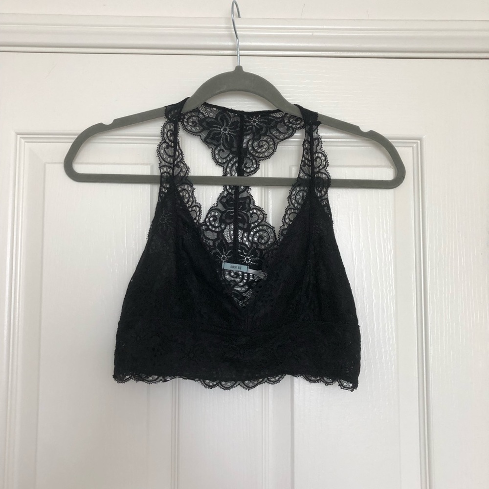 UO Black Lace Bralette